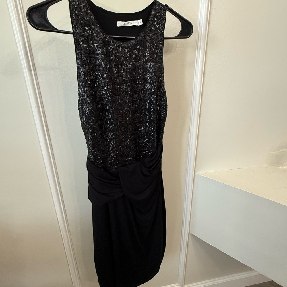 Bailey 44 Black Sequin Midi Dress - Picture 3 of 6